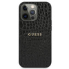 Guess Croco Stamp Lines - Coque iPhone 13 Pro Max (noir)