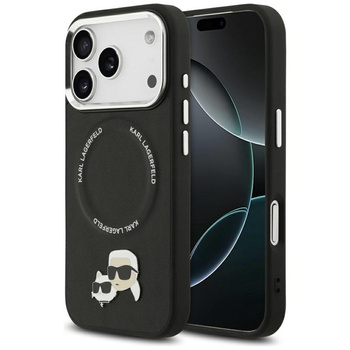 ETUI DO IPHONE 17 PRO do MAGSAFE KARL LAGERFELD ORYGINALNE CZARNE SKÓRZANE