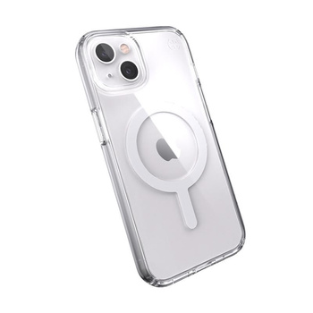 Speck Presidio Perfect-Clear + MagSafe - pouzdro pro iPhone 13 s povrchovou úpravou MICROBAN (čiré)