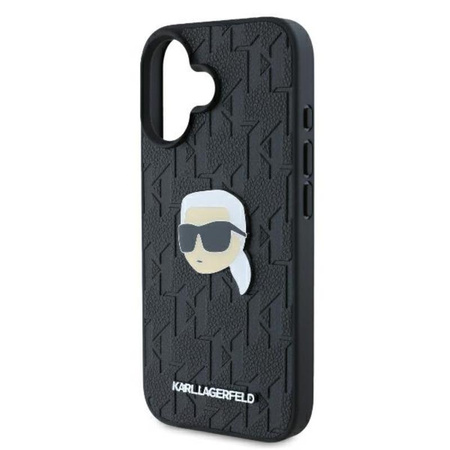 Karl Lagerfeld Monogram Karl Head Pin - iPhone 16 Case (black)