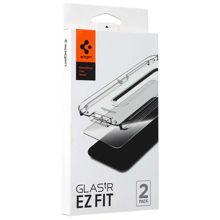 Spigen Glas.TR EZ Fit - Verre trempé pour iPhone 12 / iPhone 12 Pro 2 pcs