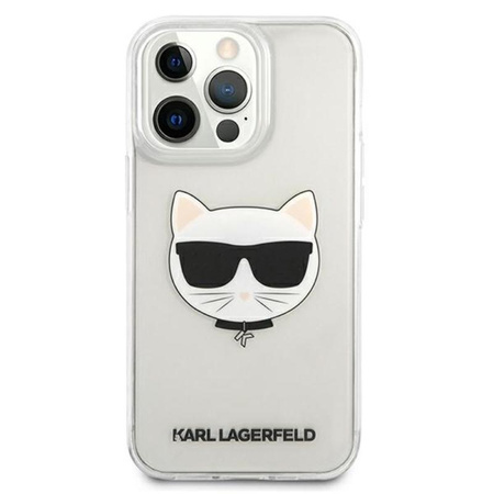 Karl Lagerfeld Choupette Head - iPhone 13 Pro Max tok (átlátszó)