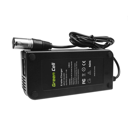 Green Cell - Ładowarka 29.4V 4A (XLR 3 PIN) do Baterii Roweru Elektrycznego 24V