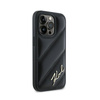 Karl Lagerfeld Diagonal Quilted Script - iPhone 13 Pro Max Case (black)