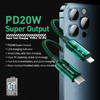 WEKOME WDC-181 Vanguard Series - USB-C to Lightning Super Fast Charging PD 20W Connection Cable 1 m (Green)
