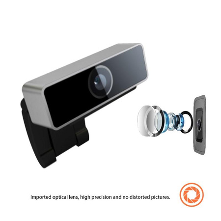 Coolcam Web Camera - Webcam USB, Full HD 1080p (Noir, Aluminium)