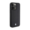 BMW Leather Diamond Pattern - Étui pour iPhone 15 Pro Max (noir)