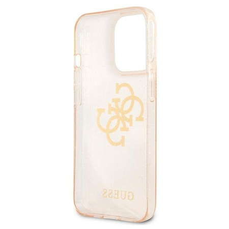 Guess Glitter 4G Big Logo - iPhone 13 Pro Max Case (Gold)