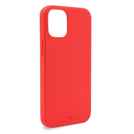 PURO ICON Cover - Pouzdro iPhone 12 / iPhone 12 Pro s antibakteriální ochranou (červené)