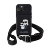 Karl Lagerfeld Crosssbody NFT Saffiano Karl & Choupette - iPhone 14 Tasche (Schwarz)