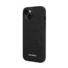 Karl Lagerfeld Glitter Plaque Logo - Coque iPhone 14 (noir)