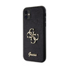 Guess Glitter Script Big 4G - iPhone 11 Tasche (schwarz)