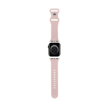 Hello Kitty Silikonové značky Graffiti - řemínek pro Apple Watch 38/40/41 mm (růžová)