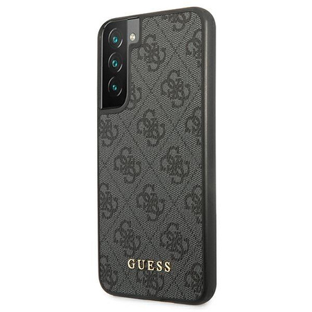 Guess 4G Metal Gold Logo - Etui Samsung Galaxy S22 (szary)