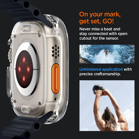 Spigen Ultra Hybrid - Gehäuse für Samsung Galaxy Watch 4 / 5 44 mm (Transparent)