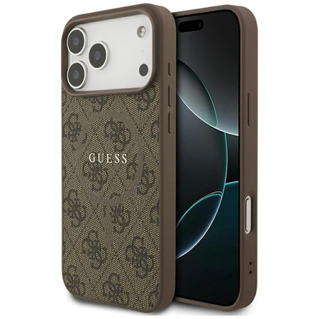 Guess 4G Ring Classic Logo MagSafe - Case iPhone 17 Pro Max (brown)