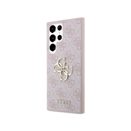 Guess 4G Big Metal Logo - Etui Samsung Galaxy S23 Ultra (różowy)