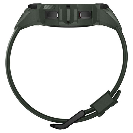 Spigen Rugged Armor Pro - řemínek + pouzdro pro Samsung Galaxy Watch 4 / 5 44 mm (zelená/černá)