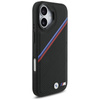 Custodia MagSafe per iPhone 17 con logo tricolore in metallo BMW M (nera)
