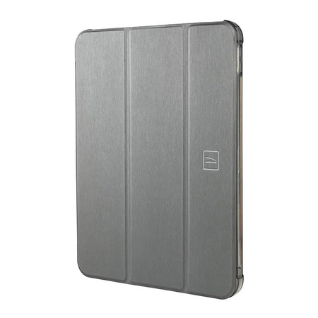 Tucano Satin Case - Tasche für iPad 11" (2025) / iPad 10.9" (2022) mit Magnet & Standfuß mit Apple Pencil Halter (grau)