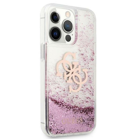 Guess Liquid Glitter 4G Big Logo - iPhone 13 Pro Max Case (pink)