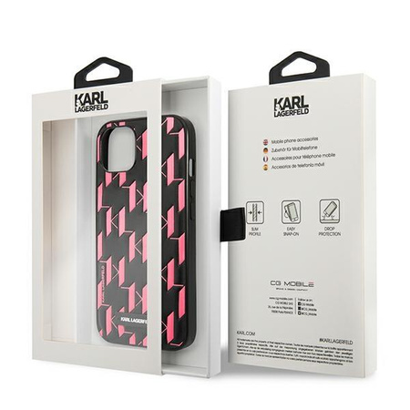 Karl Lagerfeld Monogram plakett - iPhone 13 mini tok