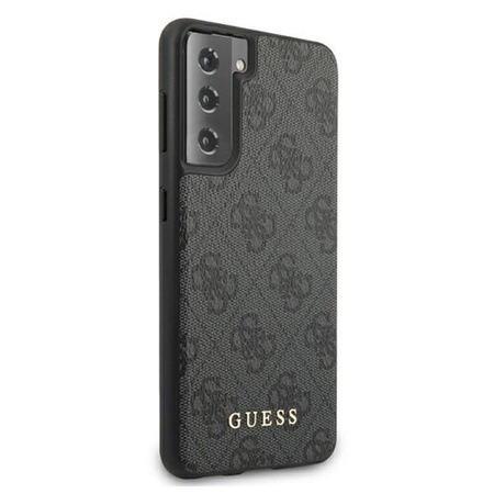 Guess 4G Metal Logo - Etui Samsung Galaxy S21 (szary)