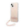 Guess 4G Print Cord - Etui avec dragonne iPhone 14 (rose)