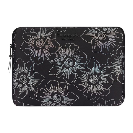 Kate Spade New York Puffer Sleeve - MacBook Pro 14" / Notebook 14" Cover (Hollyhock Iridescent Black)