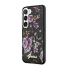 Guess Flower Collection - Hülle für Samsung Galaxy S23+ (Schwarz)