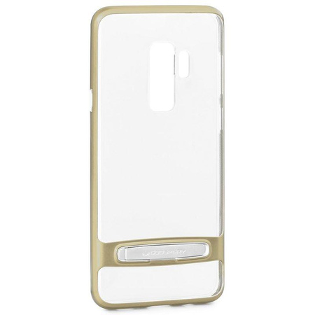 Mercury Dream Bumper - Samsung Galaxy S9+ Case with Metal Stand (Gold)