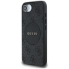 Guess 4G Circle Classic Logo MagSafe - étui pour iPhone 16e (noir)