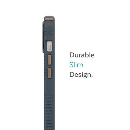 Speck Presidio2 Grip - protiskluzové pouzdro pro iPhone 15 Plus / 14 Plus (Charcoal / Cool Bronze / Slate)