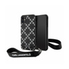 Karl Lagerfeld Monogram Losange Saffiano - Case with Lanyard iPhone 11 (Black)