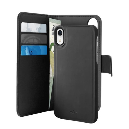 PURO Wallet Detachable - Étui 2-en-1 pour iPhone XR (noir)