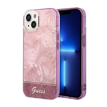 Guess Jungle Case - Coque pour iPhone 14 (Rose)