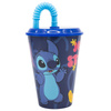 Disney Stitch - Palms Collection Becher mit Strohhalm 430 ml