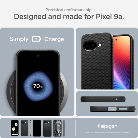 Spigen Liquid Air - Gehäuse für Google Pixel 9a (Mattschwarz)