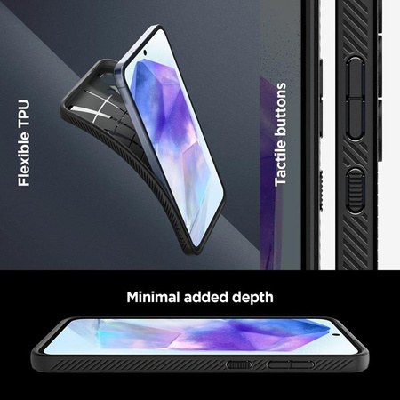 Spigen Liquid Air - tok Samsung Galaxy A55 5G (matt fekete)