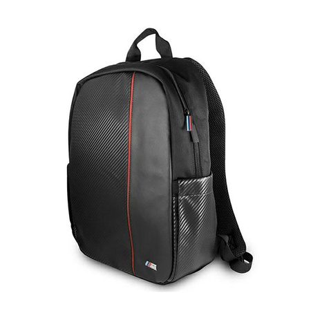 BMW Carbon Red Stripe - Notebook backpack 16" (Black)