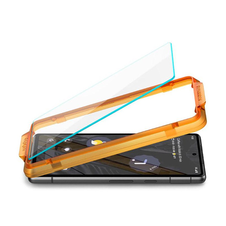 Spigen Alm Glass FC 2-Pack - Verre trempé pour Google Pixel 7A (Transparent)