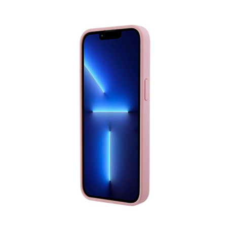 Guess Leather 4G Stamped - iPhone 15 Pro Case (rose)