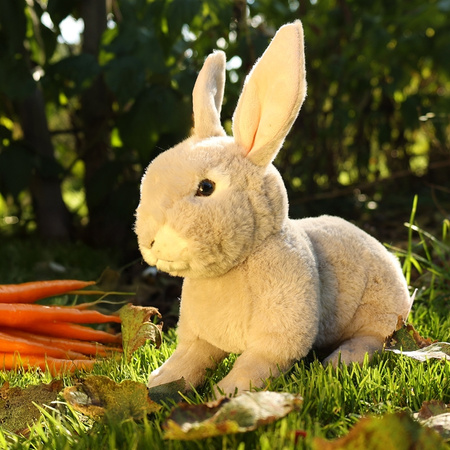 Rappa - Plush realistic stuffed rabbit 23 cm Eco-Friendly Soft Collection