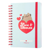 Pusheen - Calendrier / semainier 2023/2024 de la collection Purrfect Love (14,8 x 21 cm)