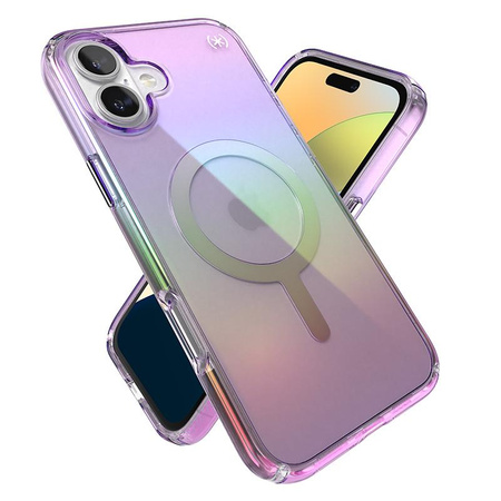 Speck Presidio2 Lux MagSafe - Coque pour iPhone 16 Plus (Amazing Purple / Clear)