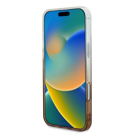 Guess IML Glitter Gradient MagSafe - iPhone 16 Tasche (braun)