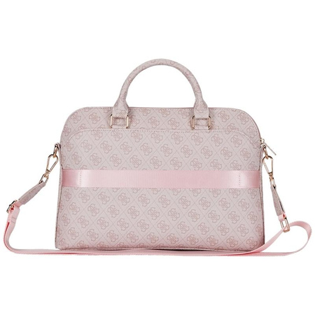 Guess 4G Reißverschlusstasche Triangle Logo - 15" Notebooktasche (rosa)
