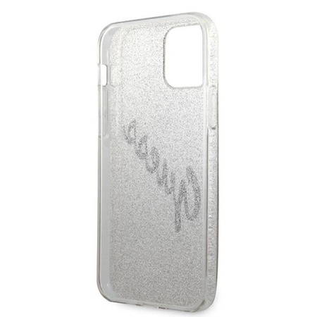 Guess Glitter Gradient Script - Coque iPhone 12 / iPhone 12 Pro (Or)