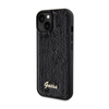 Guess Paillettenschrift Metall - iPhone 14 Tasche (schwarz)