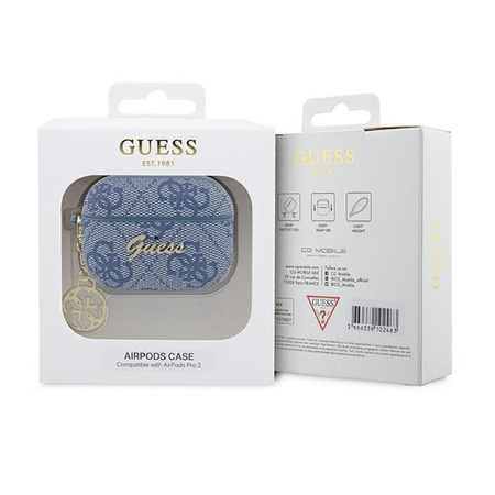 Guess 4G Charm Kollektion - AirPods Pro 2 Gehäuse (blau)